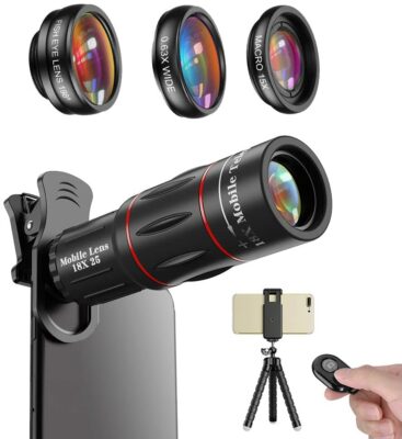 APEXEL Camera Lens Kit 18x Monocular Telescope