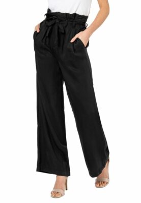 Paperbag Hose mit weitem Bein