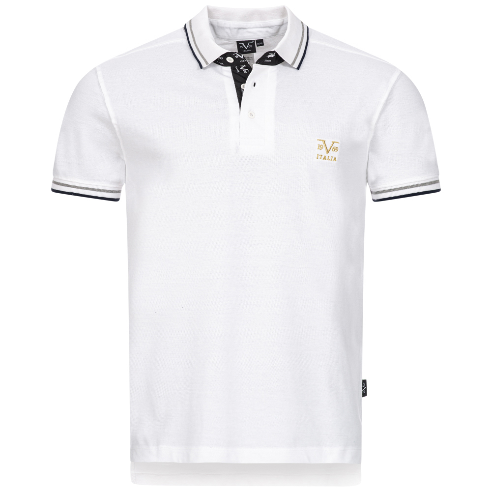 19V69 Versace 1969 Ricamo Retro Herren Polo-Shirt
