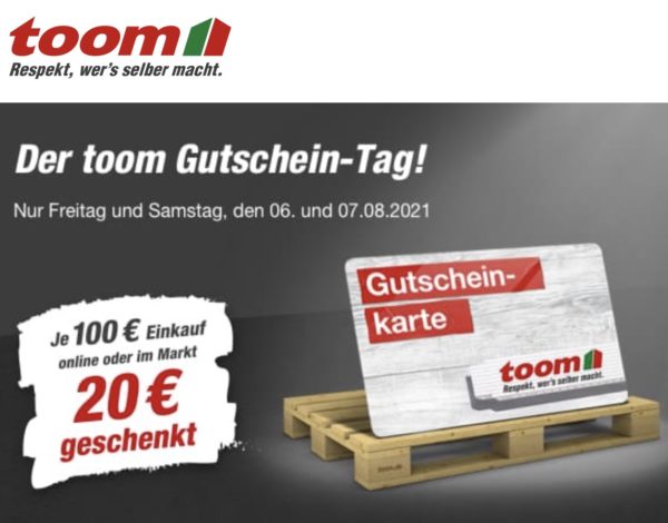 toom Gutscheintag