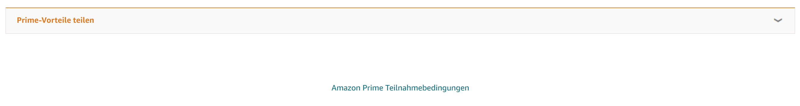 Prime Vorteile teilen